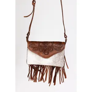 Dakota Fringes - Leather & Cowhide Crossbody