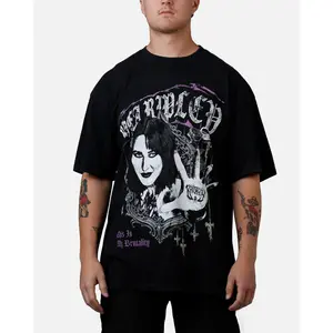 73Studio X WWE Wrestlemania 42 Rhea Ripley T-Shirt Black Acidwash