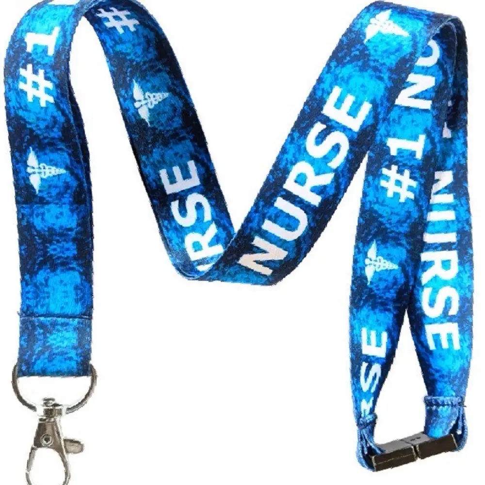 Execucat Break Away Lanyard - #1 Nurse - ID Badge Holder & Keychain