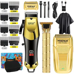 Men's Electric Shaver Grooming Kit, USB Rechargeable Beard Trimmer & Detailing Tool, Multi-Functional Cordless Razor for Face Hair, Portable Grooming Set for Travel, Ideal Birthday Gift for Men， Daily Durable