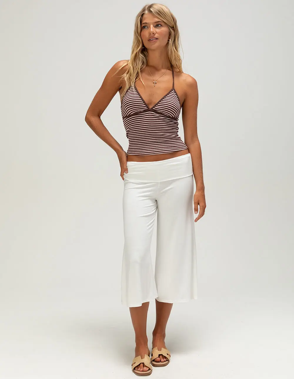 FULL TILT Womens Low Rise Gaucho Pants