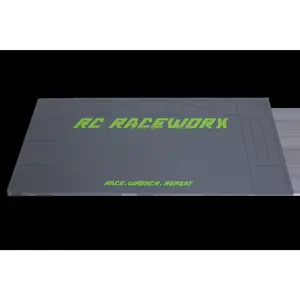 RC Raceworx Original Pit Mat 18x36 - Gray and Green