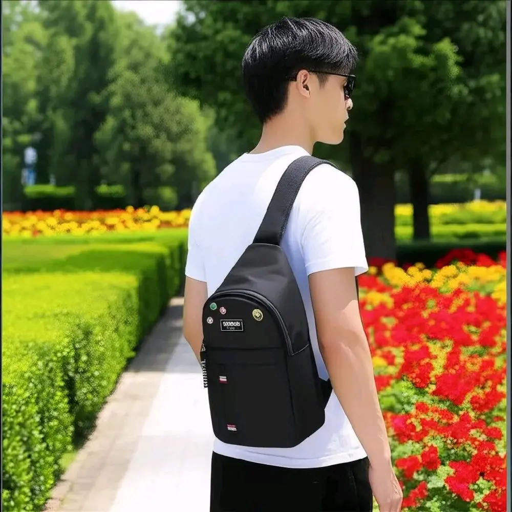 Fashionistabackpacks The Fashionable Look - Black Sling Bag with 'FASHION' Label and Leaf Emblem