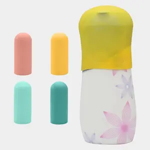 1 Set of 4 Pcs Leak Proof Sleeves for Travel Container, Toiletry Covers to Prevent Leaks in Luggage, Silicone Travel Bottles, Leak Proof Tool, Suitable for Most, Travel Toiletries Kit