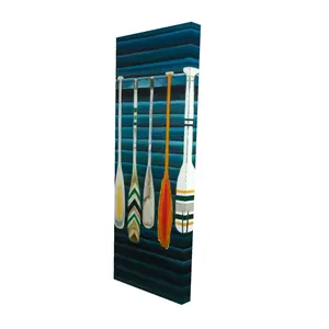 Begin Home Decor 2080-4816-SP63 16 x 48 in. Blue Marine Paddles Canvas - Home Decor Sports & Games Art