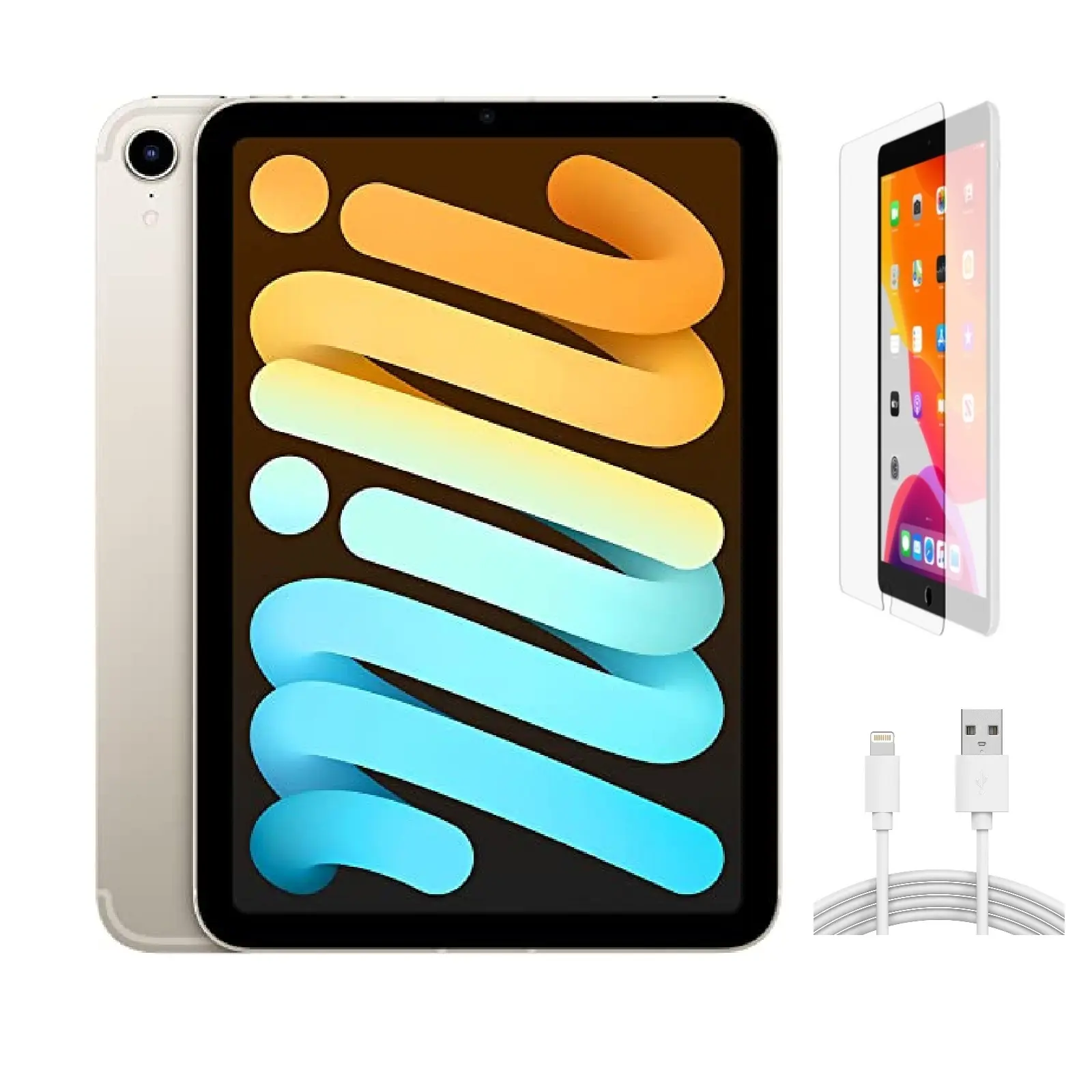 Refurbished Apple iPad Mini 6 A2567 (WiFi) - Good Condition with Pre-Installed Tempered Glass & 1 Year Warranty