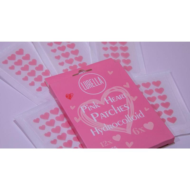 Pink Heart Pimple Patches