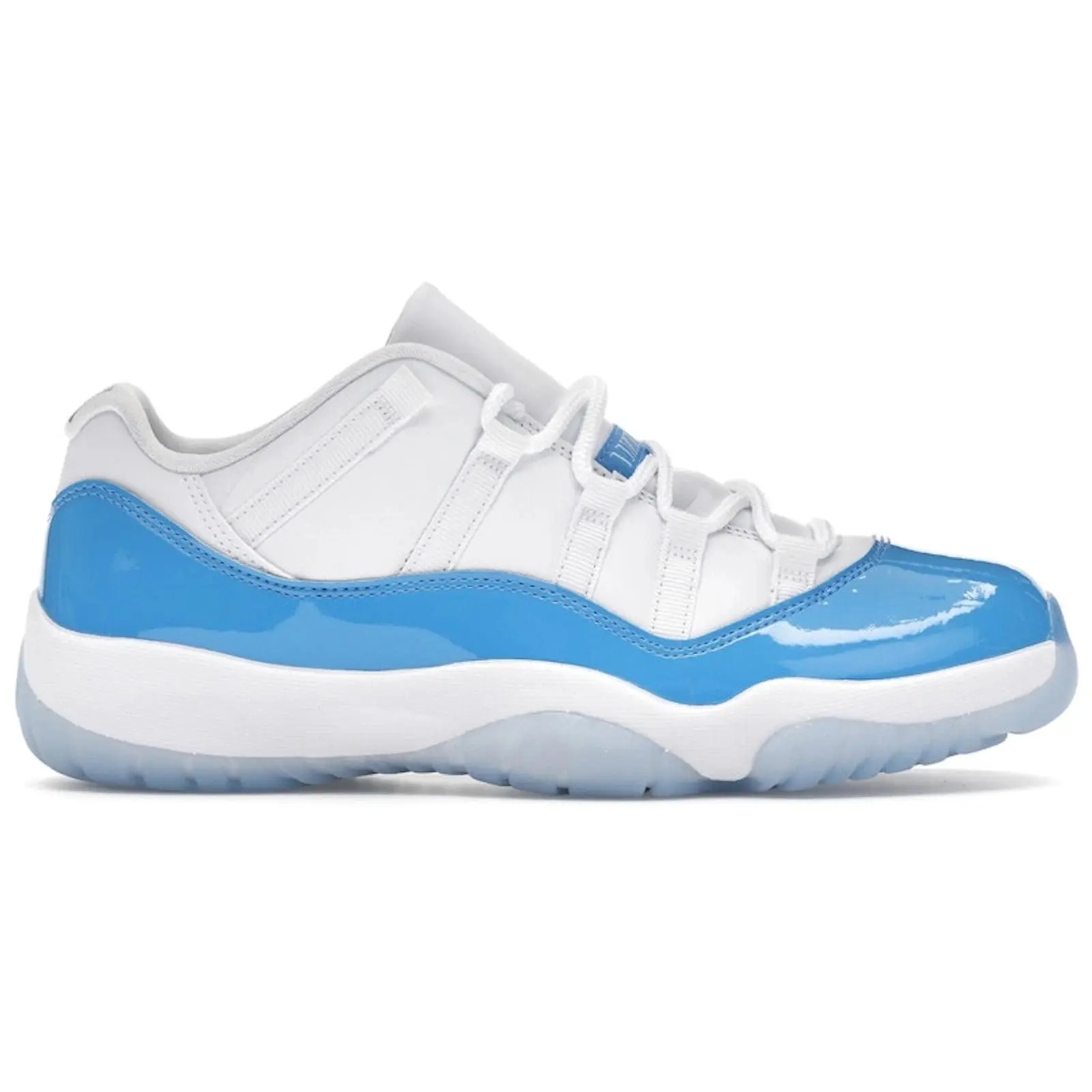 Jordan 11 Retro Low University Blue (2026) Sneakers / Men’s Basketball-Inspired Lifestyle Shoes / Low-Top Lace-Up Footwear / Iconic Jordan 11 Low Silhouette / Responsive Cushioned Comfort / University Blue Colorway / Signature Patent Leather Detailing