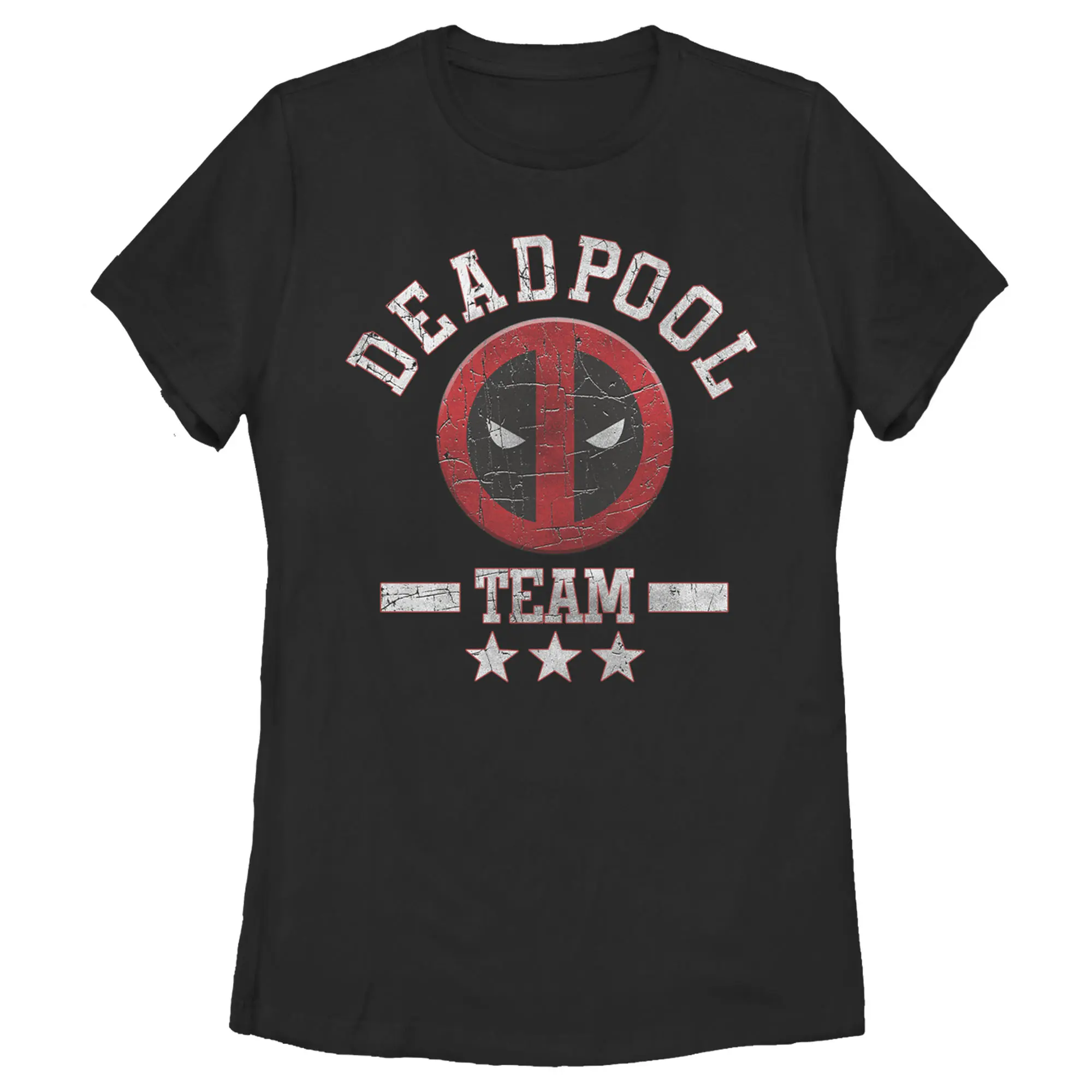 Women's Marvel Deadpool Distressed Team Stars T-Shirt