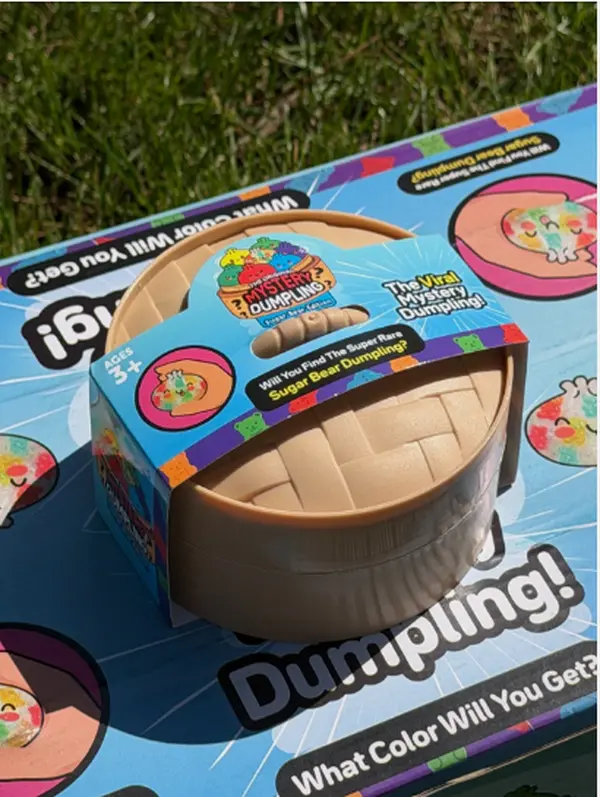 Mystery Dumpling Glitter Series Blind Box Random Color Squishy Fidget Toy – 1 Random Figure (Single Box)