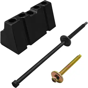 Clamp Battery Hold Down Kit, Battery Tie Down, Car Battery Bracket with 2 Stainless Steel Bolt, Car Accessory Battery Hold Down Clamp for Select Ford Mercury Lincoln Models 00588 (Type 2)