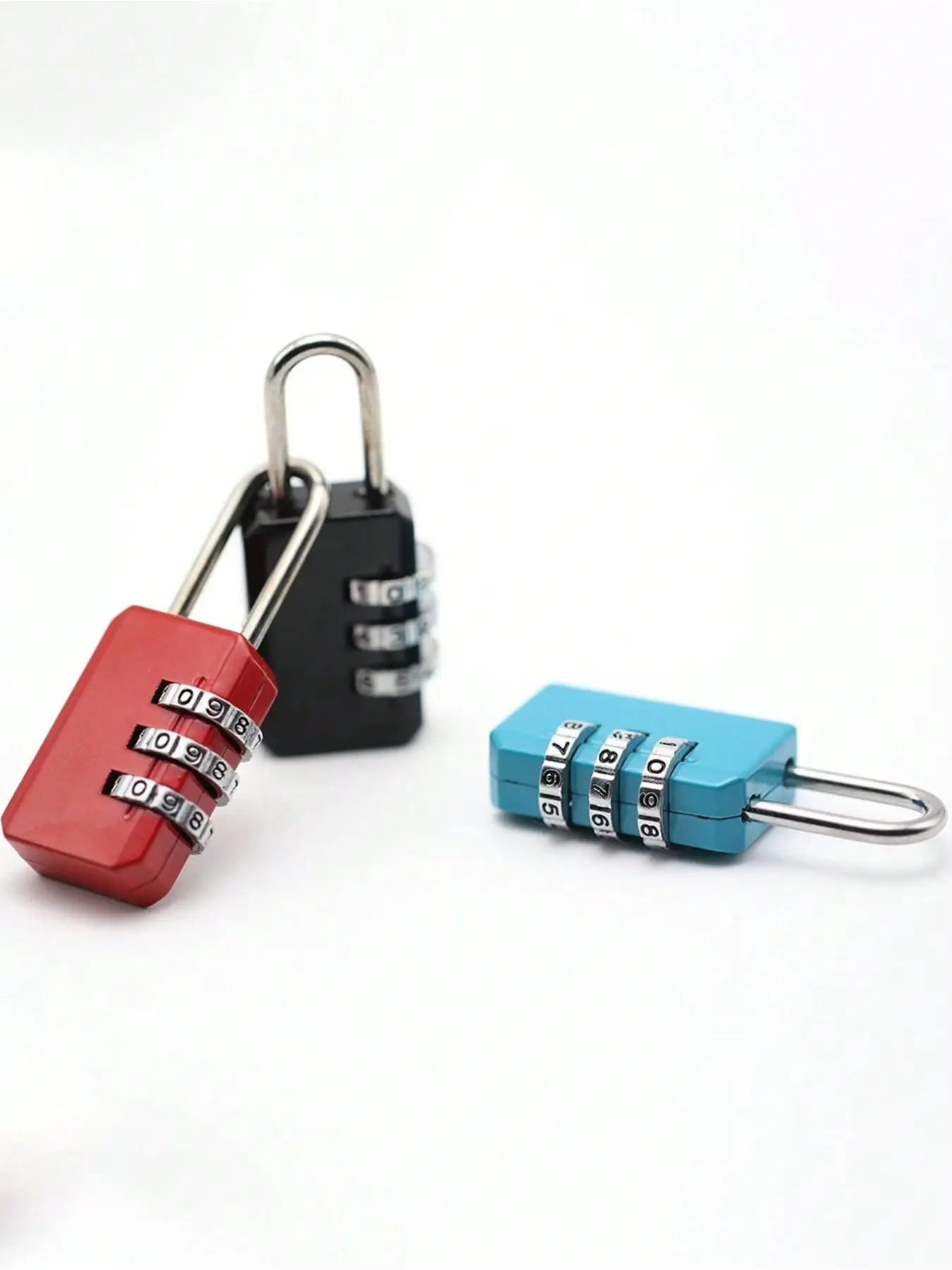 3-digit mini combination lock, Zinc alloy lock, keyless, waterproof, suitable for suitcases, pencil cases, backpacks, cartoon waterproof padlock suitable for outdoor travel, student dormitories, cabinets, drawers, suitcases