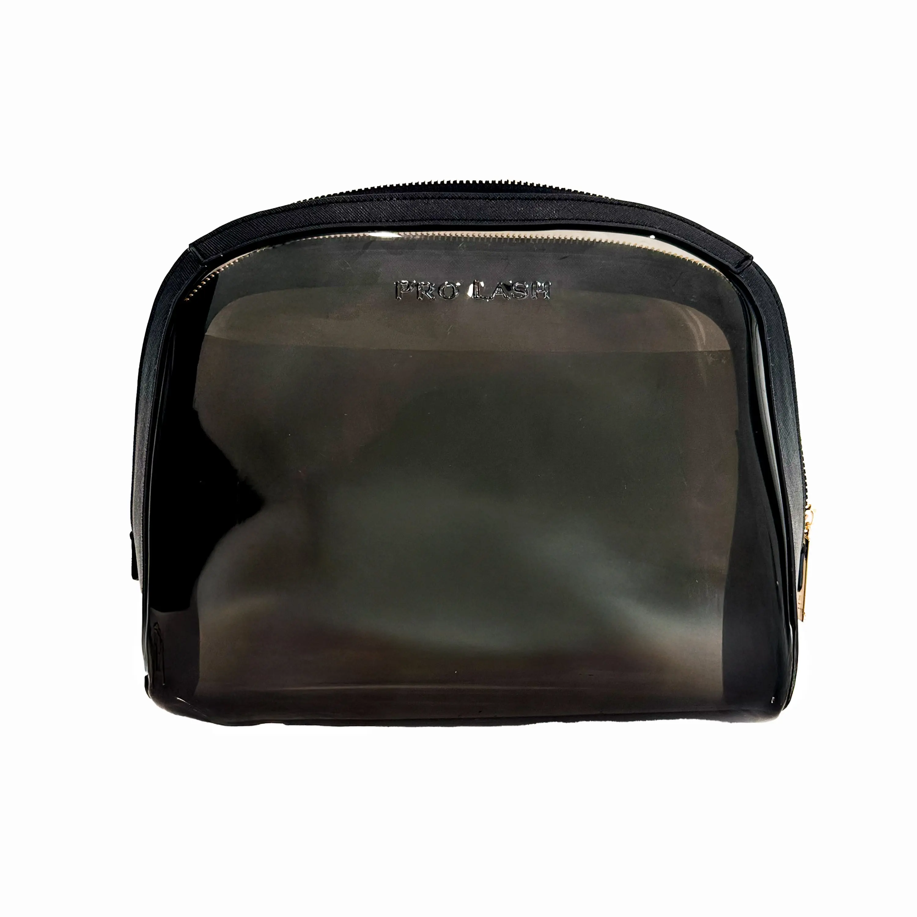 Pro Lash Traveler Cosmetic Toiletry Organizer - Spacious Chic Vegan TPU-PU Exterior, Gold Hardware, Makeup Organizer Pouches, Vanity Bag for Travel & Home Storage