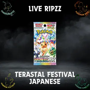 Terastal Festival Pokemon Japanese Packs - Freshly Released Terastal Festival Cards & Eevee Evolutions Collection for Non-Sports Collectors