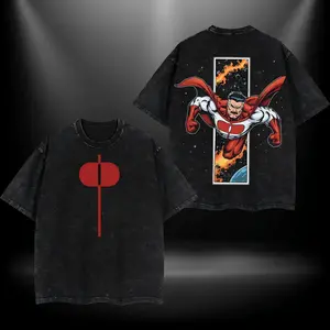Omni Man V2 Invincible Retro Vintage Menswear Gift movie fans Top Apparel Classic Oversized Seamless Simple Straight Man Clothes Cotton designer shirts, graphic tees, men gifts, ,Graphic Streetwear T-shirt tees good,funny graphic tee