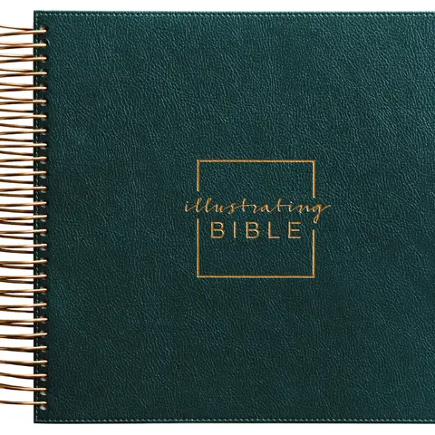 CSB, Spiral-bound Illustrating Bible, Leathersoft Spiral, Green: Draw, Write, and Reflect Your Way Through Scripture