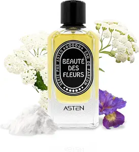 Asten Beaute Des Fleurs Eau de Parfum 100ml - Exquisite Floral Fragrance with Aldehydes Pink Pepper & Turkish Rose Notes