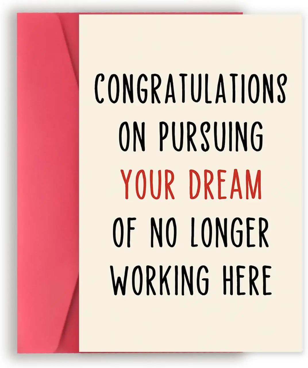 Funny Retirement Card Gifts for Boss Coworker, Humor Leaving Farewell Card for Women Men, Goodbye Gifts, Resignation Cards