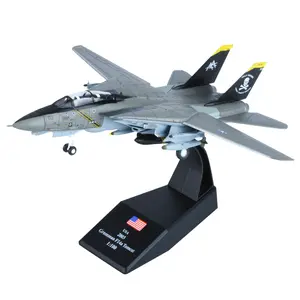 F-14 Tomcat US 1:100 Scale Diecast Fighter Simulation Alloy Aircraft Model Military Ornaments