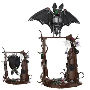 Halloween Bat Building Kit, Buildable Bat Model Set for Adults, Home & Office Decor for 2025 Halloween Horror Atmosphere, Unique Gifts (839 pcs)