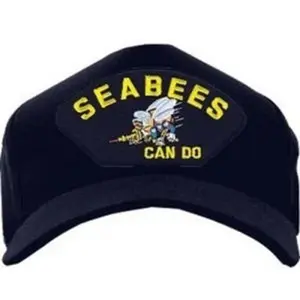 US Navy ID Ballcap - Seabees Can Do with Bumblebee