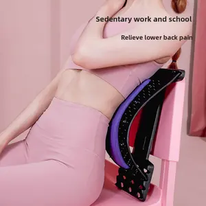 Lumbar Spine Traction Massager Stretching & Spinal Correction Waist Support Board for Sedentary Work and School Relieve Lower Back Pain