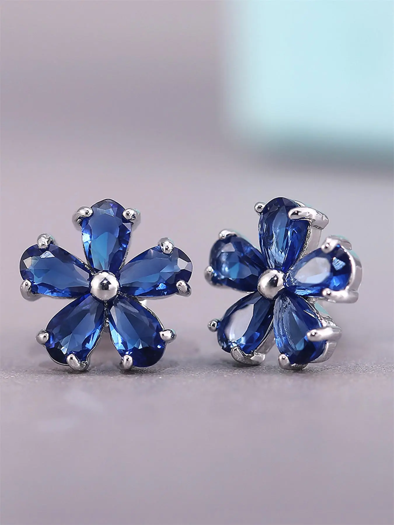 Flower Design Stud Earrings, Dainty Earrings, Fashionable Jewelry for Women for Party, Daily Clothing Decor, Trendy All-match & Exquisite Jewelry for Birthday Gift, Floral Stud Earrings, Earrings for Decorative, Earrings Studs