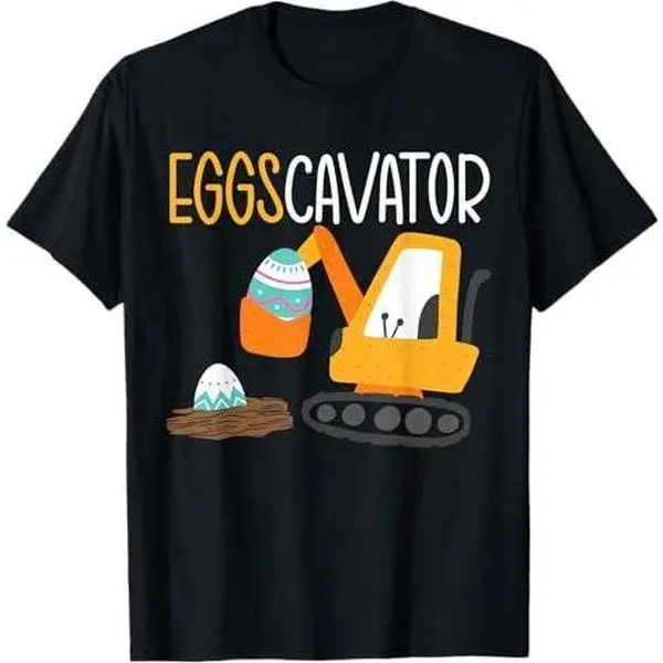 Eggscavator Easter Egg Hunting Excavator Construction T-Shirt
