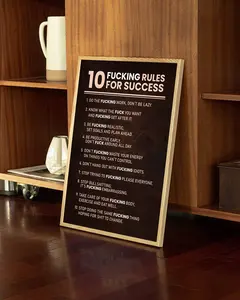 10 Fucking Success Rules Poster