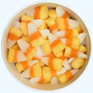Halloween Candy Corn Soy Wax Melts - Sweet Vanilla Candy Corn Scent - Realistic Fake Food - Aroma Candle Gift Set - Halloween Wax Melt