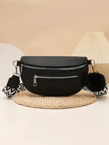 Cross-Border Exclusive Soft Leather Women's Saddle Bag, 2026 New Fashion Casual Chest Bag, Single Shoulder Crossbody Bag