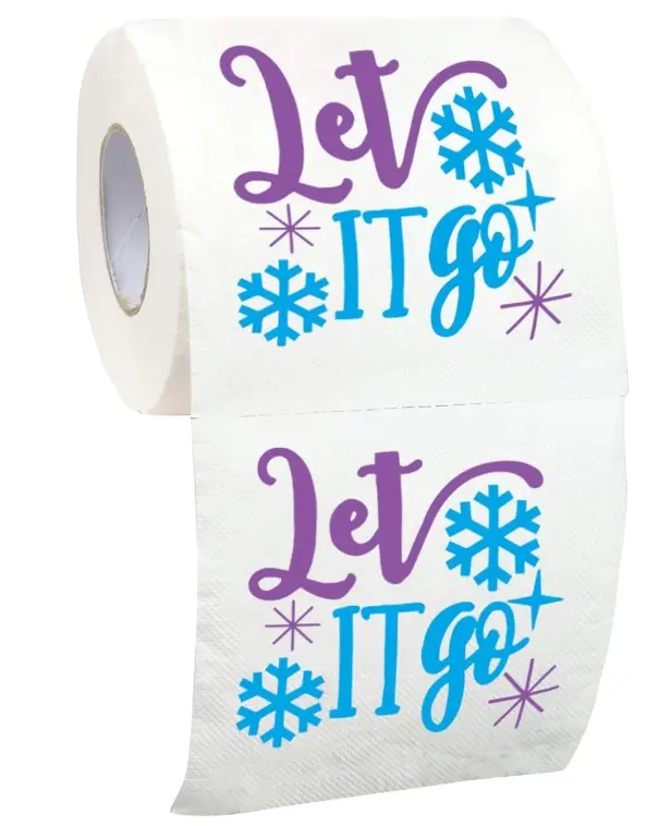 Christmas Toilet Paper Roll Let it Go - Funny Toilet Paper, Funny Merry Christmas Novelty Gifts, Perfect for White Elephant and Holiday Parties - Santa, Xmas, Grinch and Holiday Gag Gifts