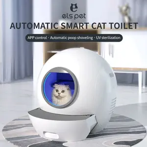 Smart Cat Litter box self-cleaning dustbin combines dustbin and excrement box into one, providing an integrated garbage disposal system. It replaces the traditional drawer method. Even if the cat goes in during the rotation, it will not hurt the cat