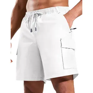 Haimont Men's Hiking Cargo Shorts 7 Inch with Zipper Pockets Quick Dry Lightweight Outdoor Camping Travel, Water Resistant