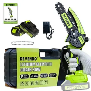 Lightweight Cordless Mini Chain Saw with Pure Copper Motor, One-Hand Operated Electric Pruning Saw for Women, Elderly & Men - Portable for Tree Trimming, Camping, Wood Cutting, Perfect Gardening Gift, multi-functional