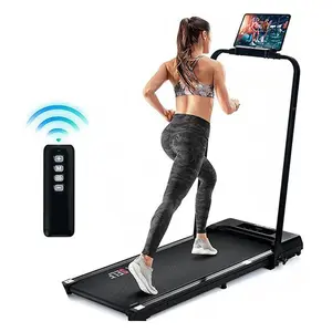 OVERSELF 2 in 1 Walking pad Treadmill with Handlebars, Protect Carpet ,2.5HP Motor, Up to 6.2 MPH, Portable, Foldable, Under Desk Design, Remote Control, Compact treadmills for home and mini treadmill Spaces, caminadora