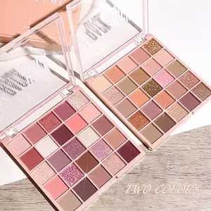 25 Color Rose Eyeshadow Palette, Highly Pigmented Shades, Diamond Matte & Pearl Textures, Long-Lasting Waterproof Makeup, Suitable for Daily Use and Special Occasions
