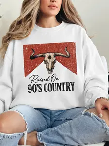 Raised on 90s Country ~  Unisex Crewneck Sweatshirts Printed in the USA