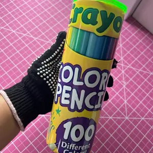 CRAYOLA COLORED PENCILS TUMBLER 20oz Bottle Colorful