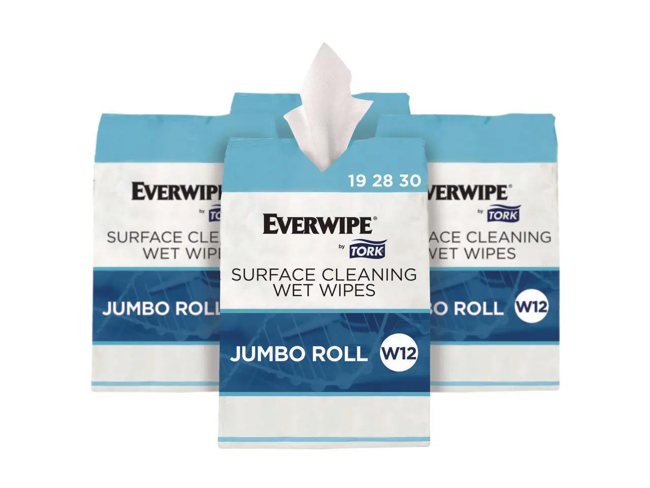 Tork 192830 Surface Cleaning Wet Wipe - 1-Ply - 6 x 6 - Lemon - White - 900 Sheets - 4/Carton