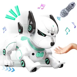 Remote Control Robot Dog Toy for Kids - Interactive Touch & Follow Multifunctional Robot Dog Pet, Programmable Smart Walking Puppy Intelligent Dancing Dog Robot Toys for Girls Boys Gifts