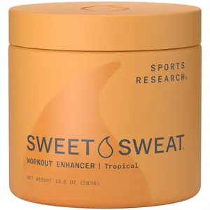 Sweet Sweat­ Workout Enhancer Gel by Sports Research -Thermogenic Exercise Topical Gel for Faster Sweating - 13.5 oz Jar
