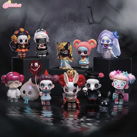 CALEMBOU Kasa Not a Villain Series Anime Blind Box, Cute I'm Not A Clown Series Blind Box Figure for Desktop Ornament Collectable PVC Figure for Halloween Christmas Gifts