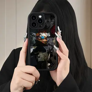 Trendy Phone Cover Compatible with for iphone Models 17 16 15 14 13 12 11 PRO MAX PLUS,AIR Mini SE and iPhone XS MAX, Featuring Shock Resistance And a Soft Grooved Design, Adorned with a Vintage Collage Pattern, Perfect for Campus, Commuting