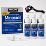 Kirkland Minoxidil 5% Hair Care Serum Daily Scalp Drops Topical Serum Kit for Thicker & Fuller Looking Hair - Premium Men's Grooming & Nourishing Personal Care Routine with Precision Dropper
