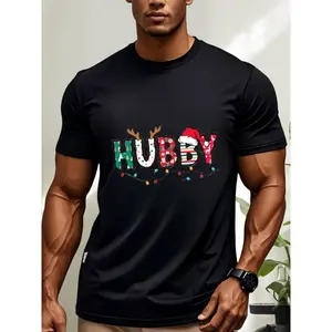 [100% Cotton] Men's Fashion T-shirt Round Neck Short Sleeve Casual Shirt Customized Printed Inner Lining.