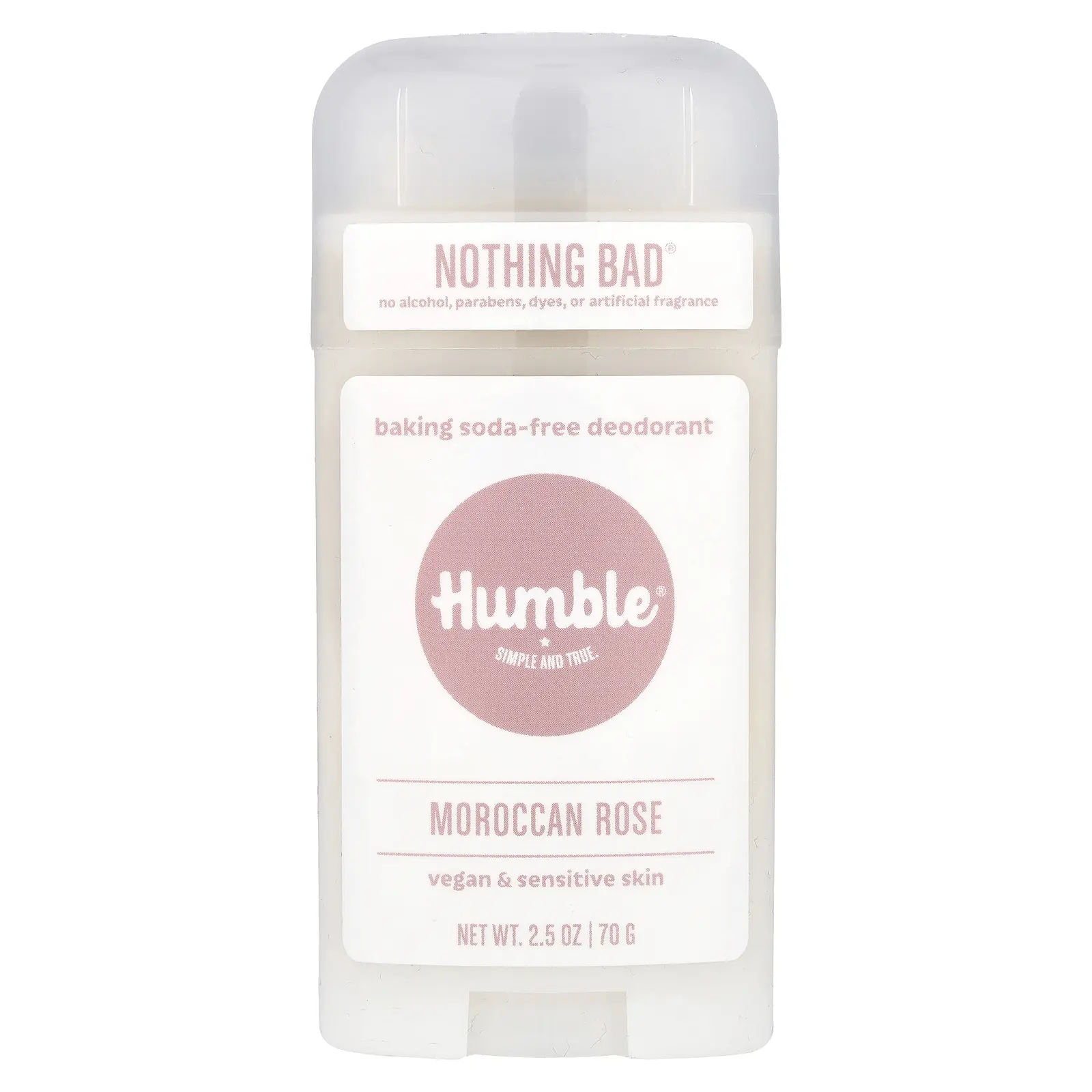 Humble Brands Baking Soda-Free Deodorant, Moroccan Rose , 2.5 oz (70 g)