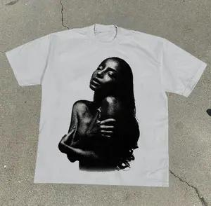 Sade Adu Print Short Sleeve T-Shirt: Iconic Portrait of Smooth Jazz Royalty Classic Cotton