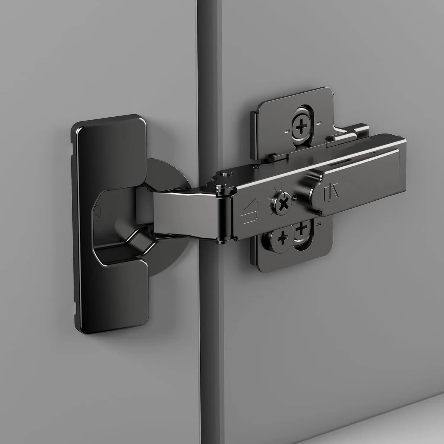 Upraded Frameless Full Overlay Soft Close Concealed Hinge Cabinet Hinges 2 Pack for Kitchen Self-Closing 110? 4D Adjustment Speed Control Ideal for Upgrading Kitchen Cabinet Doors and Drawers