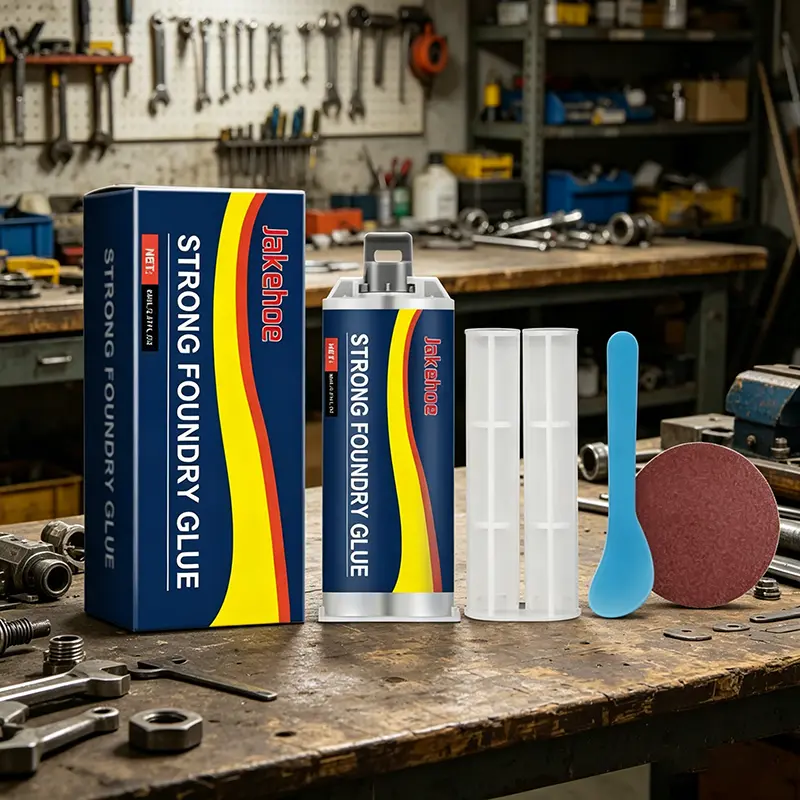Enhanced Casting AB Glue, Metal Repair Glue Casting Repair Glue, High Temperature Resistant Liquid Metal Welding Filler, Heavy‑Duty Industrial Adhesive for Repairing Cracks Holes Defects on Metal Casting Surfaces